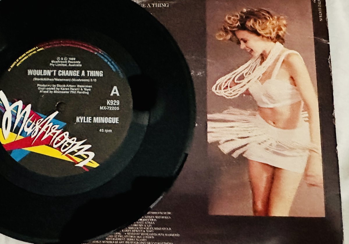 Kylie Collection
#WouldntChangeAThing - 7' Australian Vinyl 
#Kylie #KylieMinogue #Music #Pop #KylieCollection