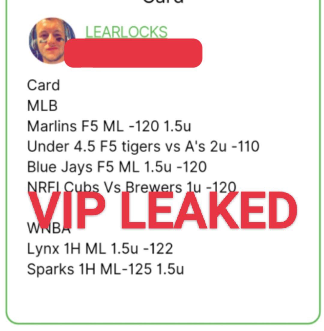 ItsCappersPicks's tweet image. #LearLocks