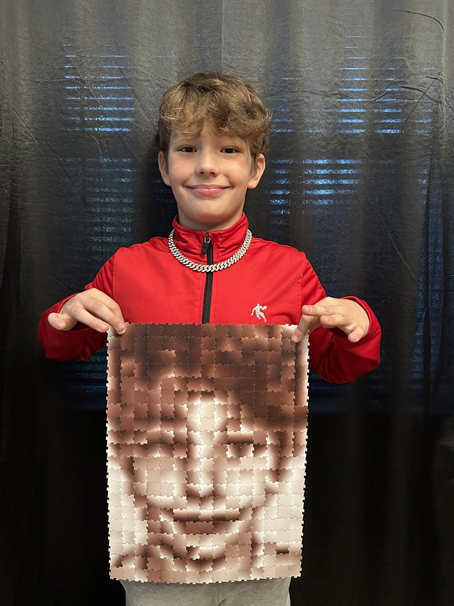 So since I got home from #ISTElive my son and I have been obsessed with #Puzzleface from @byStickTogether! What an amazing product that is personal, fun and so interesting. Taking puzzles to the next level! A great way to spend these rainy days!