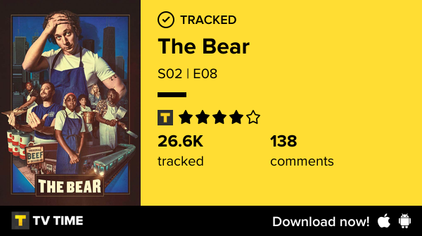 _Fandomonium20's tweet photo. I've just watched episode S02 | E08 of The Bear! https://t.co/87EA0c9fkq #tvtime https://t.co/rAzQAmbcjn
