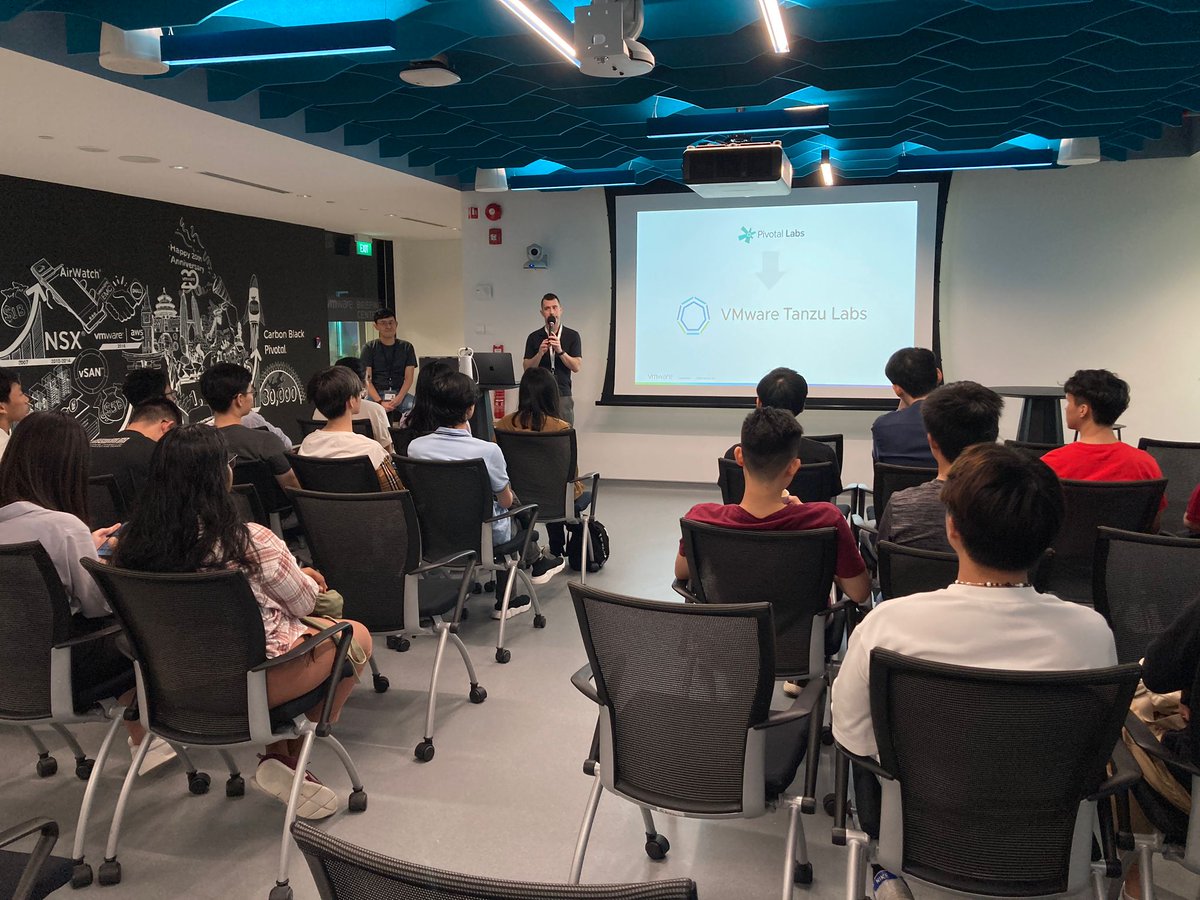 sutdsg's tweet image. In partnership with @VMwareTanzu, Prof Oka Kurniawan & students visited their SG office to learn about #ExtremeProgramming. This is part of a 2-year long relationship for the Service Design Studio course, designed in collaboration with SUTD, a Tech Expert Company & Industry.