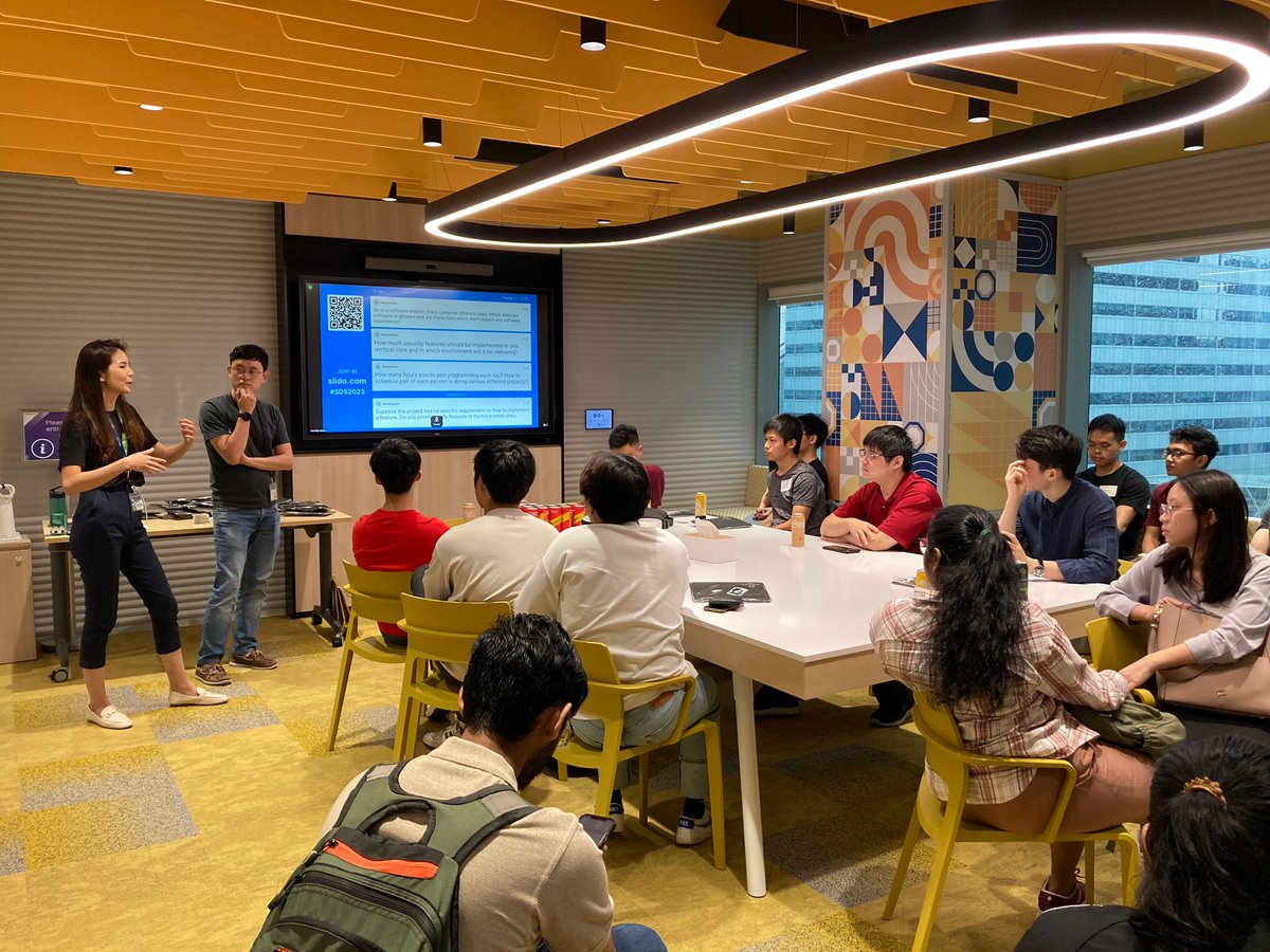 sutdsg's tweet image. In partnership with @VMwareTanzu, Prof Oka Kurniawan & students visited their SG office to learn about #ExtremeProgramming. This is part of a 2-year long relationship for the Service Design Studio course, designed in collaboration with SUTD, a Tech Expert Company & Industry.
