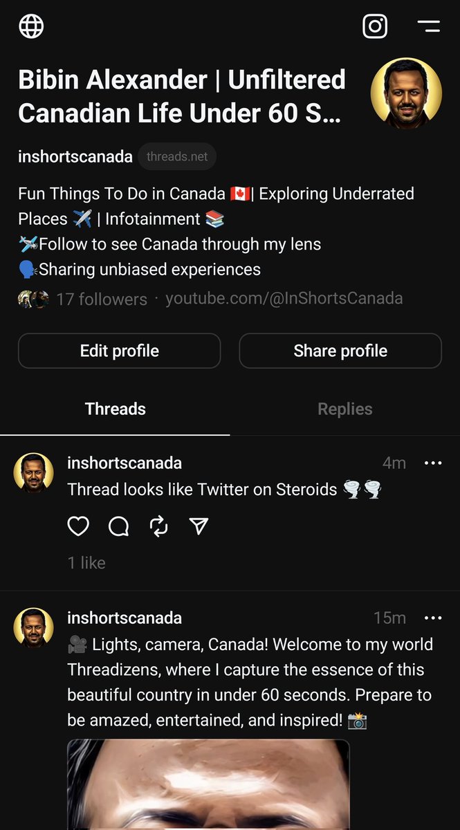 Chalo #Threads pe bhi follow kar lo dosto... Waha se #instagram pe follow kar lena.. 😅🤭

threads.net/@inshortscanada