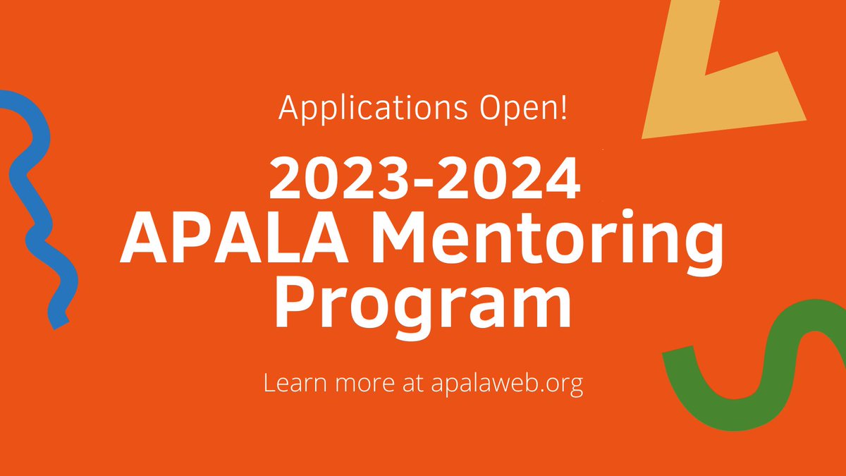 Applications open! 2023-2024 APALA Mentoring Program. Learn more bit.ly/2LOINtn