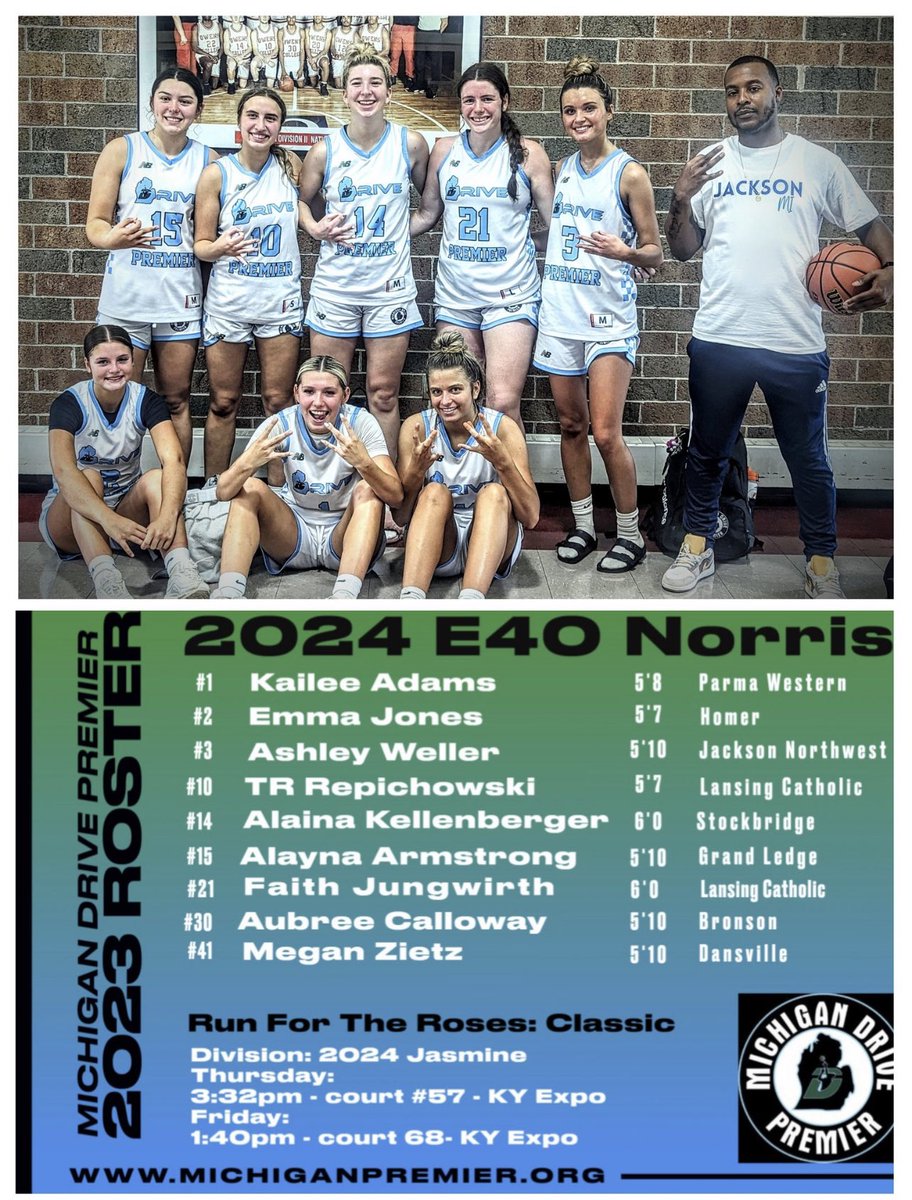 tr_reps24's tweet photo. Excited to play in another Run for the Roses! @TFNsRun4Roses @MIpremierbball @MichHSBball @wadesworld32 @Cougargirlbball @PrepHoopsMI https://t.co/TzcvsHpqgq