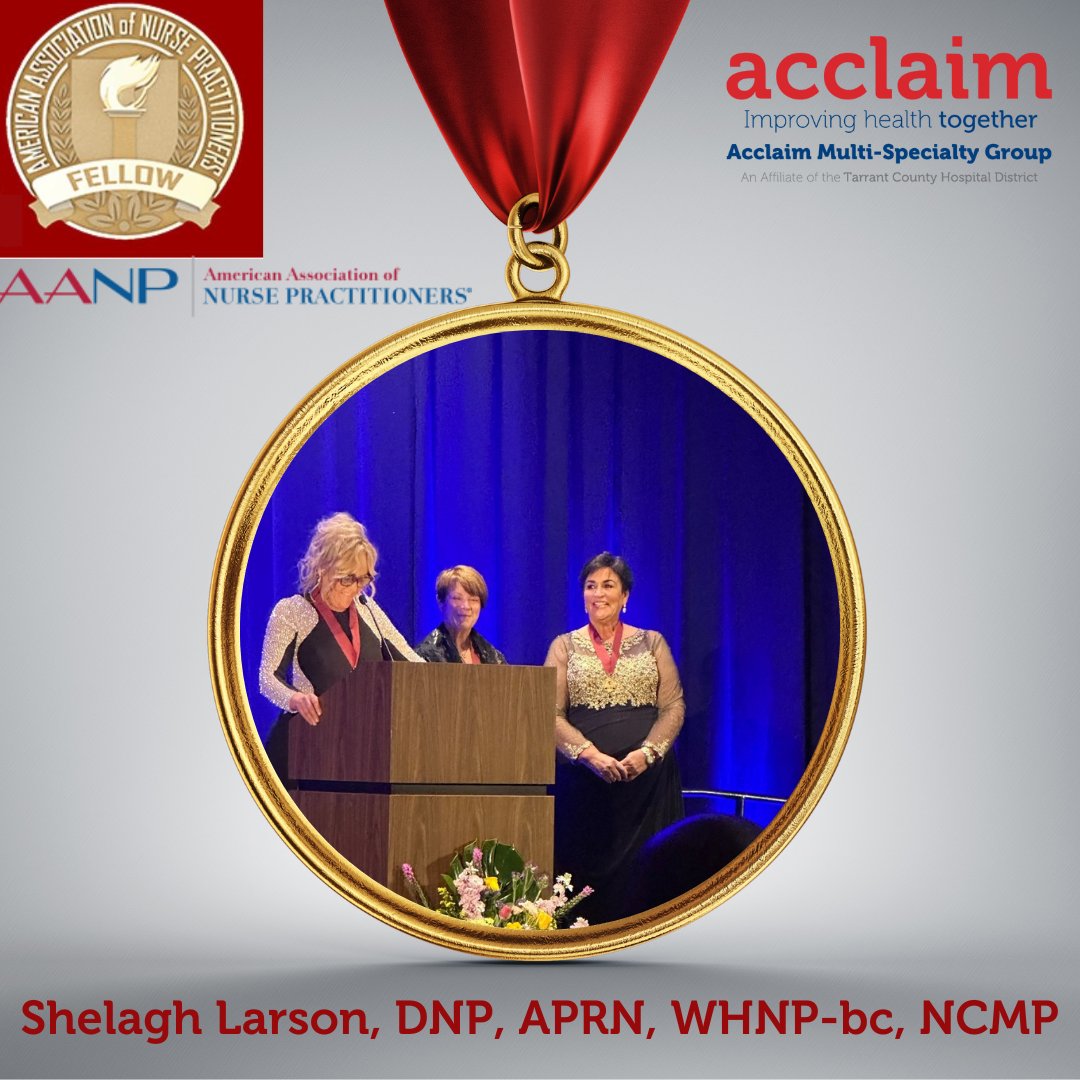 acclaimdoctors's tweet photo. We would like to take a moment to celebrate the huge accomplishment of one of our Acclaim providers, Dr. Shelagh Brown Larson, DNP, APRN, WHNP-bc, NCMP, who was recently inducted into The Fellows of the American Association of Nurse Practitioners (FAANP) on June 22, 2023. https://t.co/YSRUzPvvde