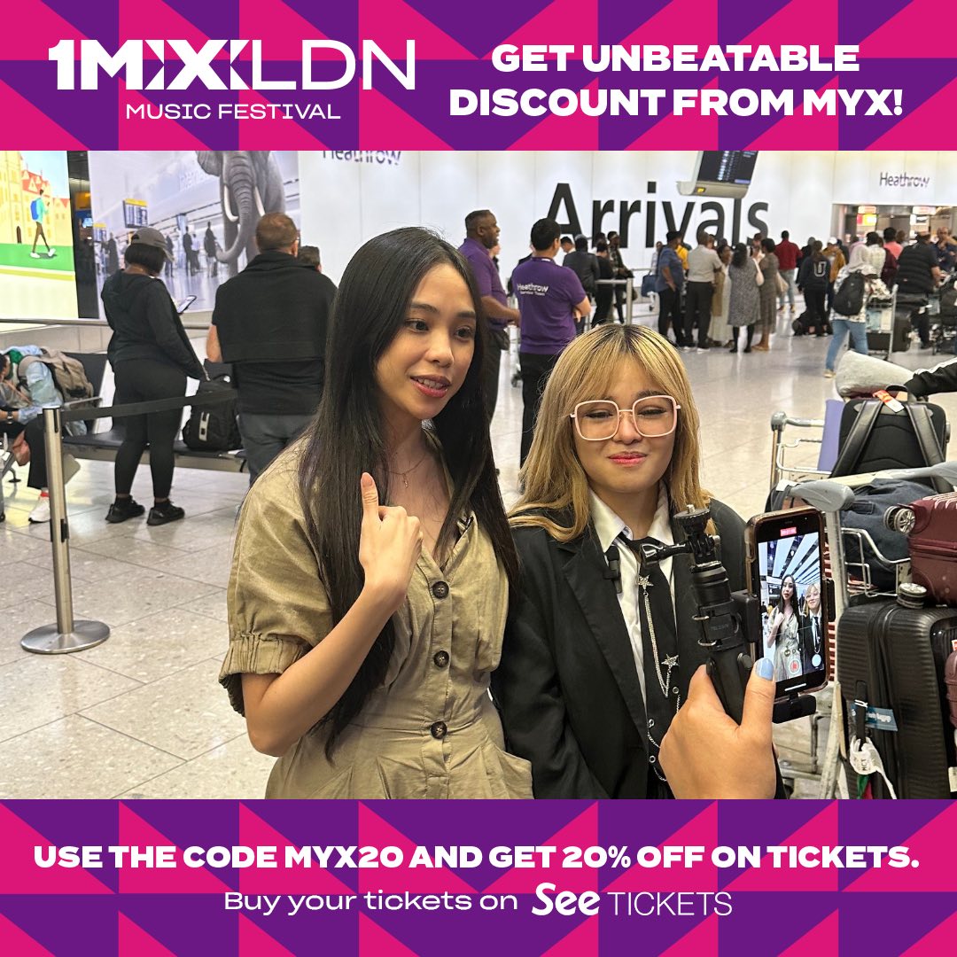 KapamilyaTFC's tweet photo. First set of our #1MXLDN2023 artists, Janine and Maymay, just arrived in London. π₯³
Donβt miss out on #1MXLDN2023, get your tickets now ππΌ https://t.co/UQYa3FET3b
#1MXLDNMusicFest #BenandBen #Yuna #Moira #JohnnyOrlando #JanineBerdin #Maymay #Tinyumbrellas #ClaraRosa https://t.co/hyhGthGUux