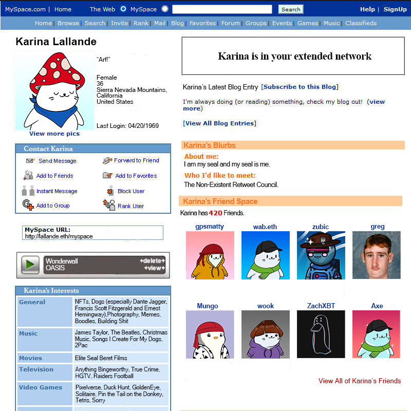 KarinaLallande's tweet photo. With all this talk of a new social media platform sprouting up, it got me thinking about the social media platforms of the past. A lot of y'all probably aren't even old enough to remember the trailblazers like MySpace that paved the way. So, who would be in your Top 8 friends? https://t.co/0MhnF4ejvB