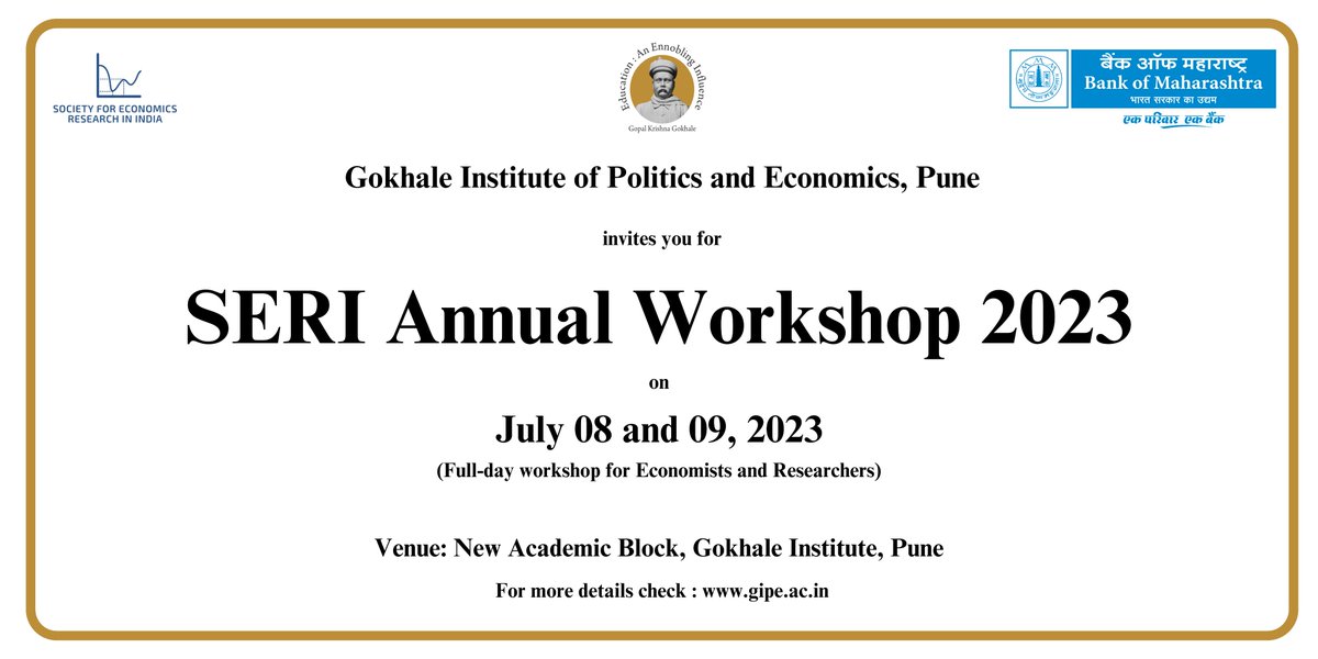 Gokhale Institute of Politics and Economics tweet media