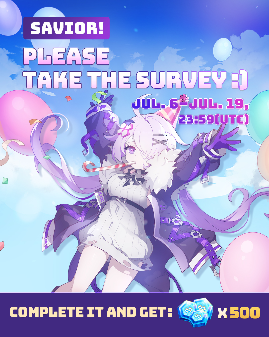 Eversoul on Twitter: "Hello Saviors, Our Half-Year Anniversary survey