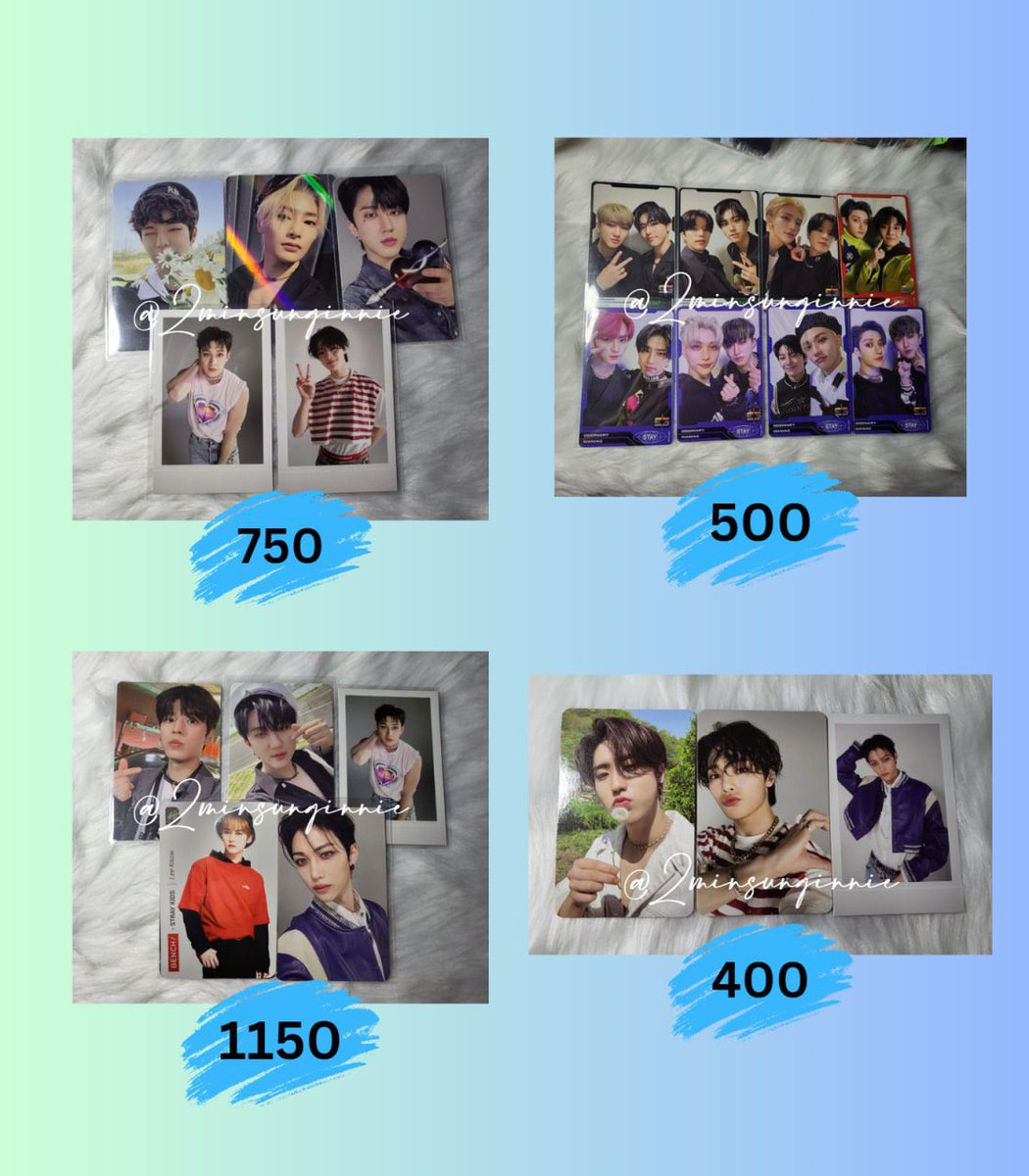 2minsunginnie's tweet photo. WTS LFB PH SKZ

Random Stray Kids photocards
- strictly sold as set (prices on pics)
- can look for kahati but will ship on one buyer
- dm to claim 

🖇️ oddinary pc maxident pcs withdrama makestar ld soundwave offline bench pola mmt unit venom jewel papercase https://t.co/Vhhi6jdvW7