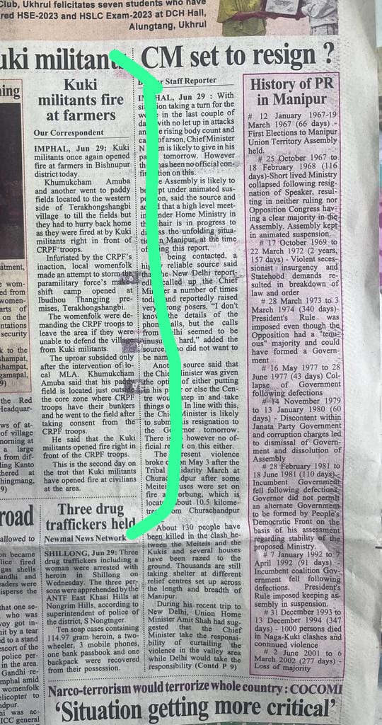 BenjaminMa59017's tweet photo. PLETHORA OF LIES !!
Role of Imphal based media in spreading disinformation at such crucial point only seems to hint they do not want any peace building process or to bridge the trust deficit and gap that has already existed between the two communities.
@PTI_News @PTIofficial https://t.co/VmPYi1ihuC