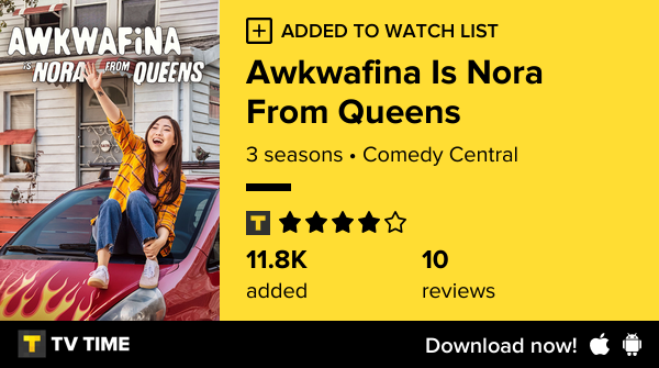 CycloneIron's tweet image. I've just started following Awkwafina Is Nora From Queens tvtime.com/r/2SAWb #tvtime