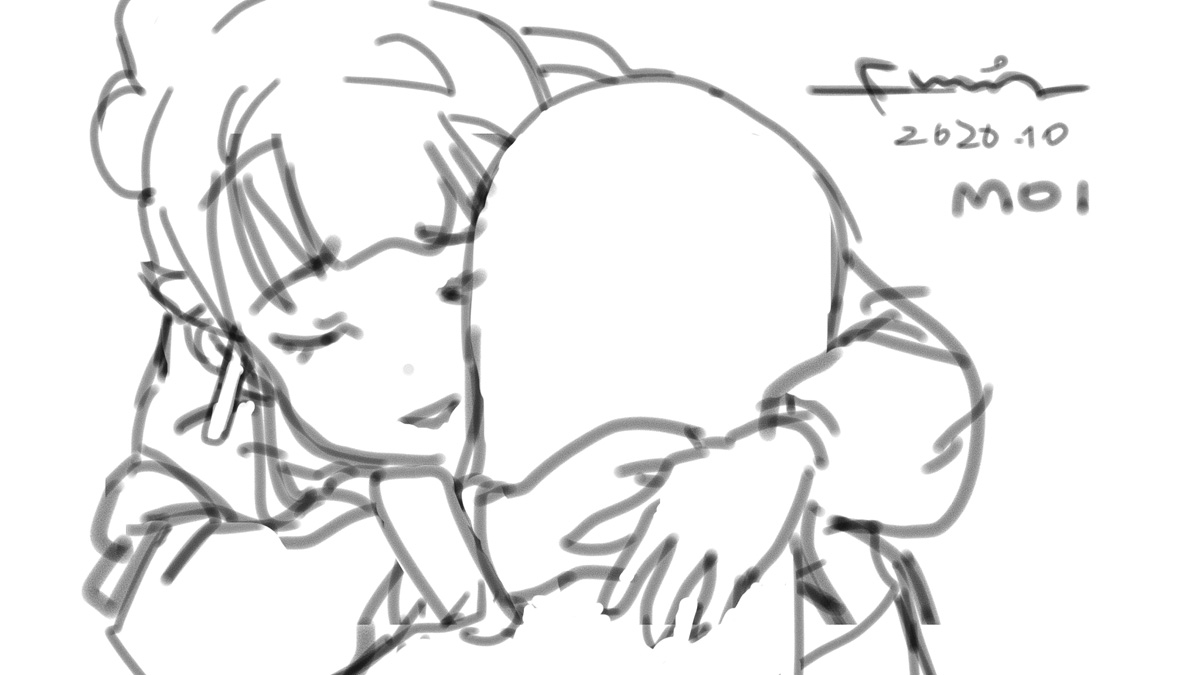 太い線で描いたらそれで満足してしまった絵 