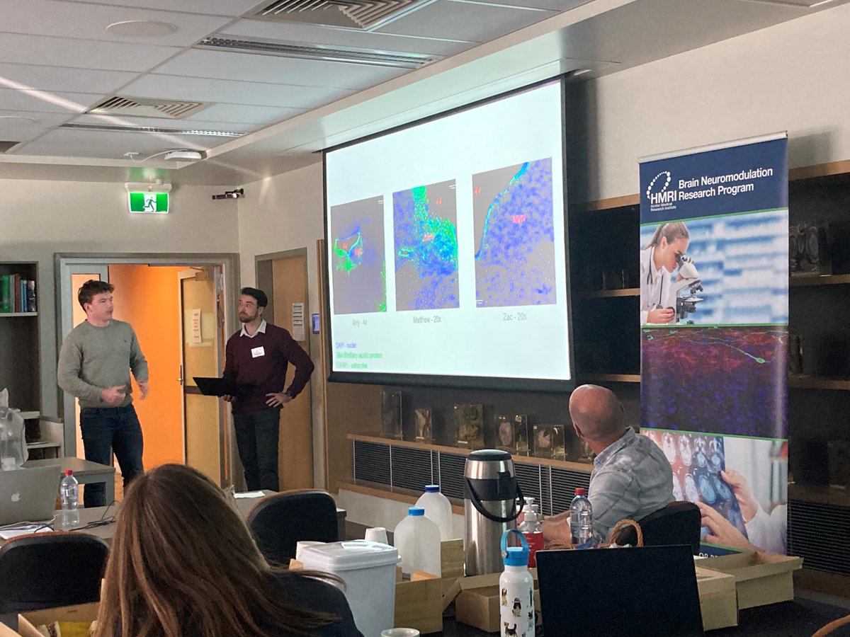 HMRI Brain Neuromodulation Research Program (@newybrains) on Twitter photo Day #3 of our Student Research Skills 3-Day Workshop in #Neuromodulation. We hope all our students found it to be an interesting and worthwhile experience!
<a href="/Uni_Newcastle/">University of Newcastle</a> <a href="/UON_research/">Uni Newcastle Research</a> <a href="/DrLizzieManning/">Lizzie Manning</a>
@davelorincz <a href="/DrMarcRusso/">Dr Marc Russo</a> Day #3 of our Student Research Skills 3-Day Workshop in #Neuromodulation. We hope all our students found it to be an interesting and worthwhile experience!
<a href="/Uni_Newcastle/">University of Newcastle</a> <a href="/UON_research/">Uni Newcastle Research</a> <a href="/DrLizzieManning/">Lizzie Manning</a>
@davelorincz <a href="/DrMarcRusso/">Dr Marc Russo</a>