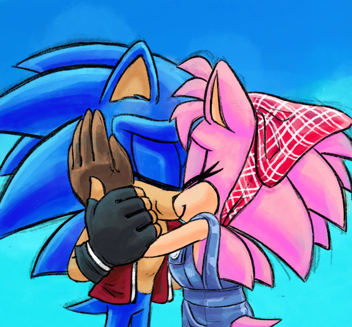 “Do you still love me?”
“I never stopped.”

#Sonamy 
(Some messy sketchy painting practice)