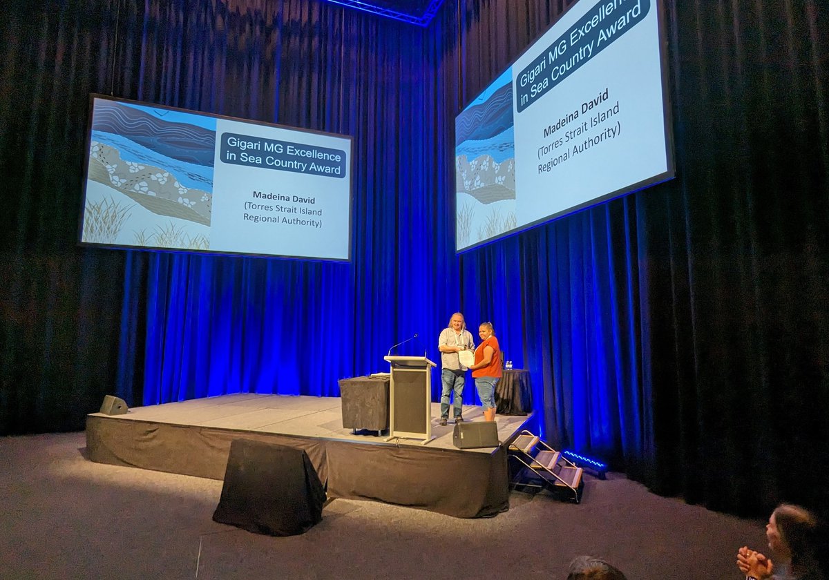 Dr Abbi Scott (@abbilscott) on Twitter photo The wonderful Madeina David from TSRA received the <a href="/AMSAconf/">AMSA-NSMSS 2024 Conference</a> excellence in Sea Country award this morning. Very well deserved! #AMSA2023 The wonderful Madeina David from TSRA received the <a href="/AMSAconf/">AMSA-NSMSS 2024 Conference</a> excellence in Sea Country award this morning. Very well deserved! #AMSA2023