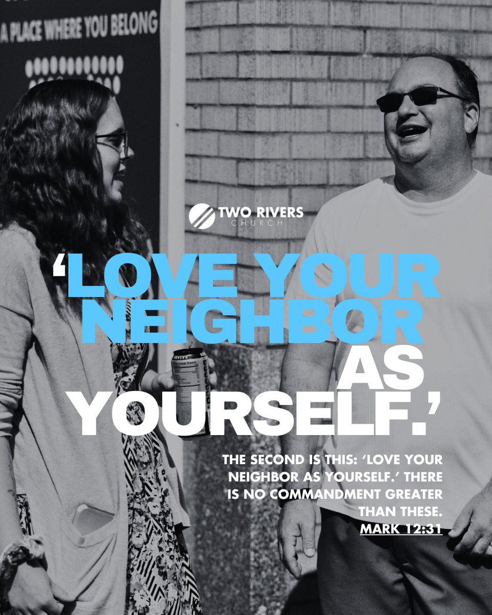 TwoRiversNY's tweet photo. The second greatest commandment according to Jesus is to Love our Neighbors. What are you doing to love your neighbors today?

To learn more about who our neighbors are check out this sermon on Neighborliness!

https://t.co/hEIJAImaSX

 #TwoRiversChurch #WeAreTRC #BetterTogether https://t.co/sNfeSxZw49