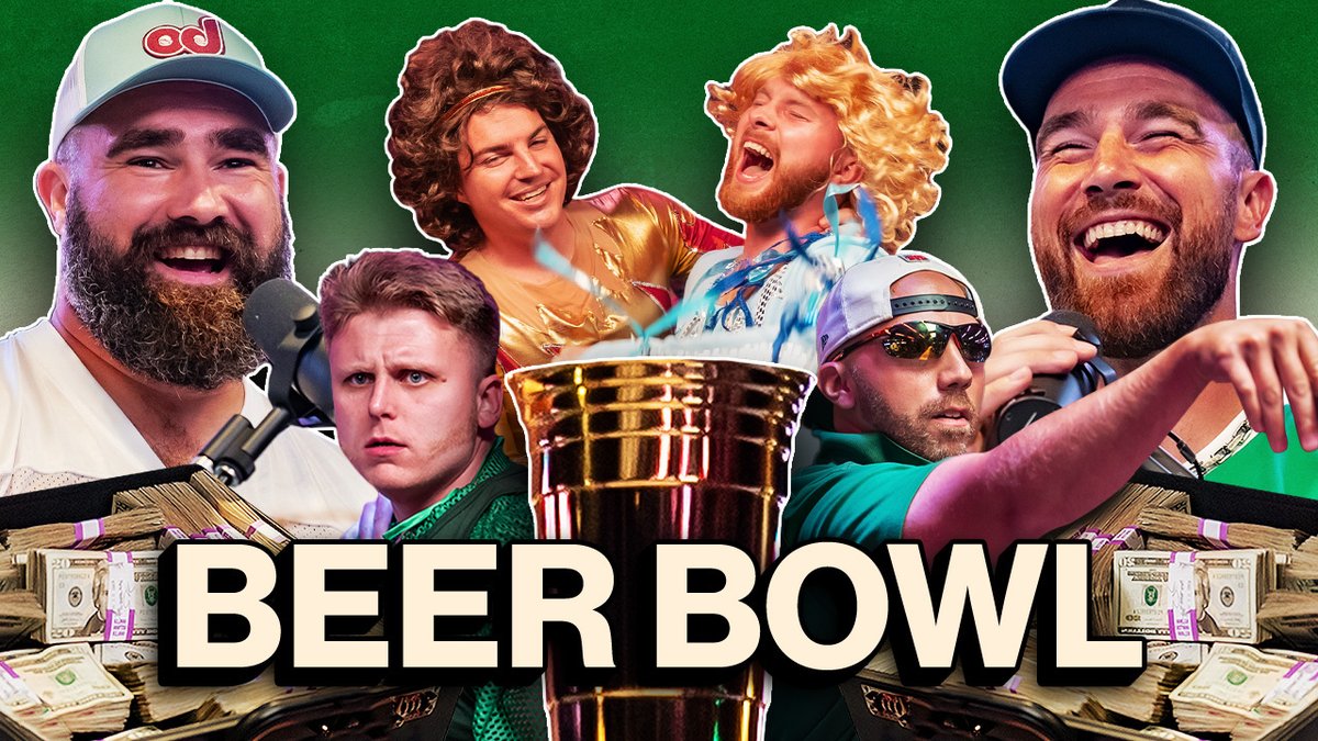 newheightshow's tweet image. Who's ready for the New Heights Beer Bowl Episode?!?

TOMORROW. 930 AM ET. 👀🍻

Subscribe: youtube.com/channel/UCVRm2…
