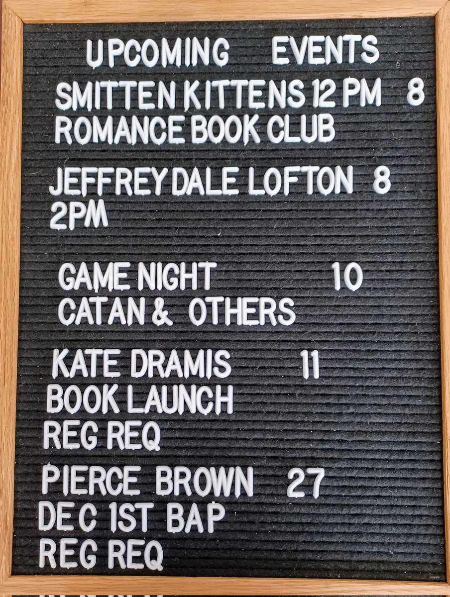 There's so much happening in July. Will we see you at any of these events?! #shoplocal #supportlocal #SmittenKittensRomanceBookClub #GameNight #Catan #authorevent #BookSignings #BookLaunch #AuthorsVisiting