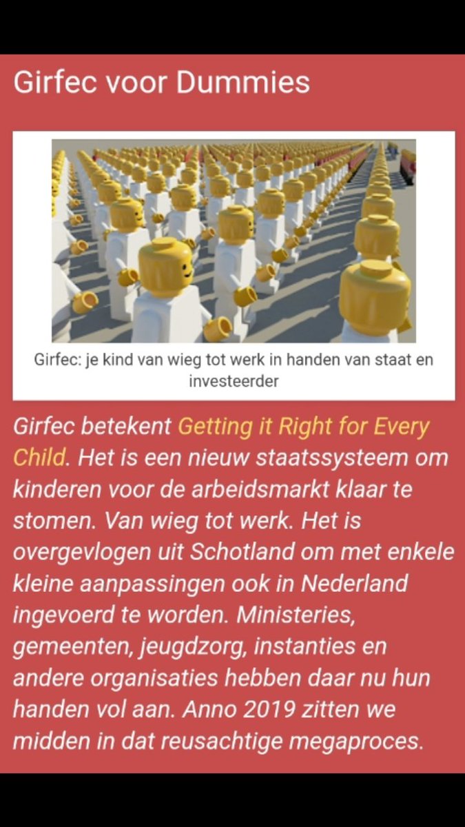 Cathrien29's tweet photo. @MadelondeJong Dit lijkt verdacht veel op #girfec #GettingItRightForEveryChild https://t.co/NKOAppn7ye en de #kansencirkel https://t.co/6JKmcvJ3kQ Svp leest u erover en wees heel voorzichtig met 't invullen ervan.
In Schotland, waar veel gezinnen de dupe ervan zijn, is dit inmiddels verboden. https://t.co/EUBrdA3gNJ