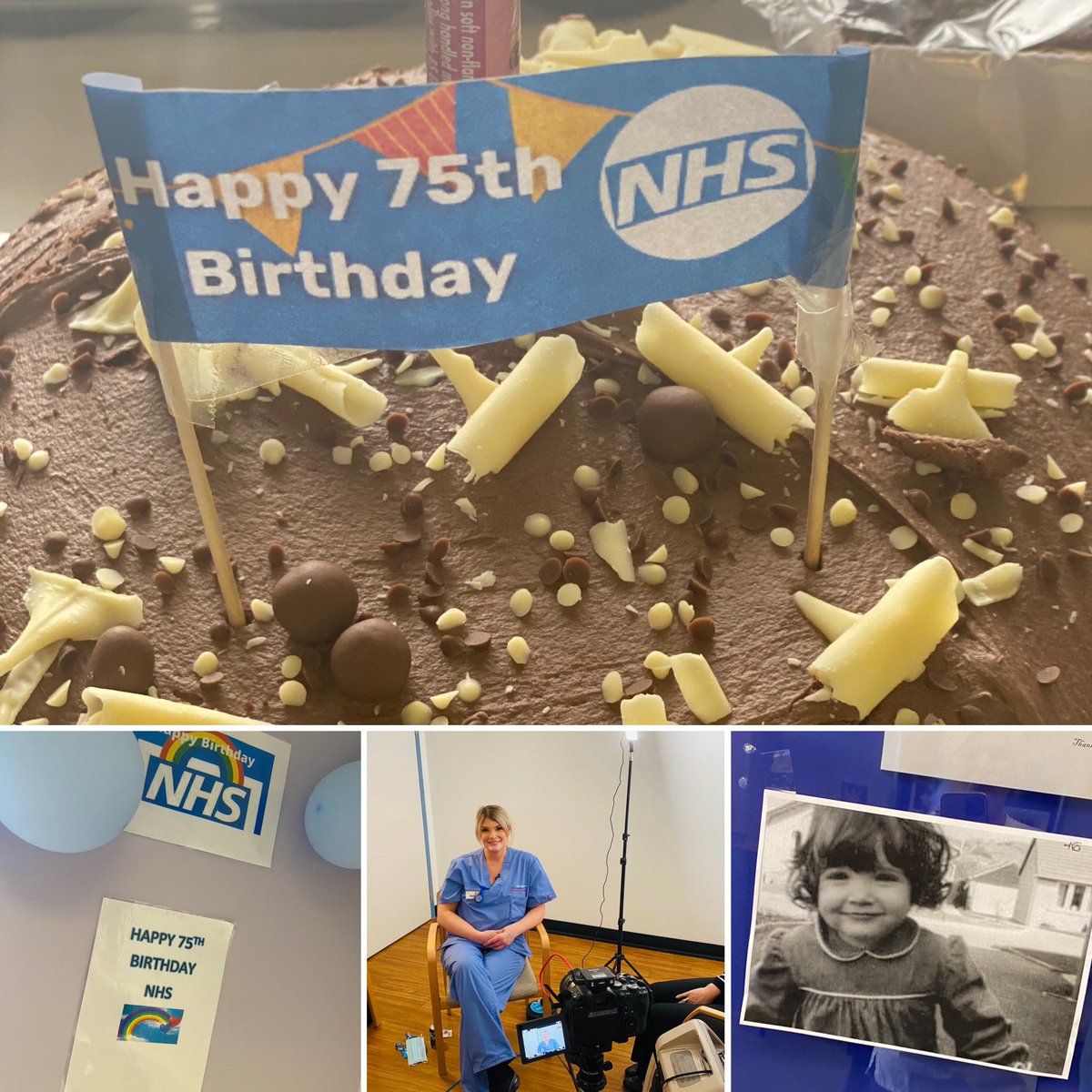 RachaelAGeorge's tweet photo. Happy 75th Birthday NHS I have been lucky to have met some amazing people over the years and I am happy to work for the NHS. #hellomynameis #chrispointon #ruthmay #hillarygarnett #nhs #aneirathomas #firstnhsbaby #NHS75 #NHS75birthday @BthftR @BTHFT #NHS @UoB_Nursing https://t.co/HeBuACtZAA