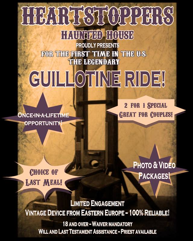 Come ride my guillotine! 💀