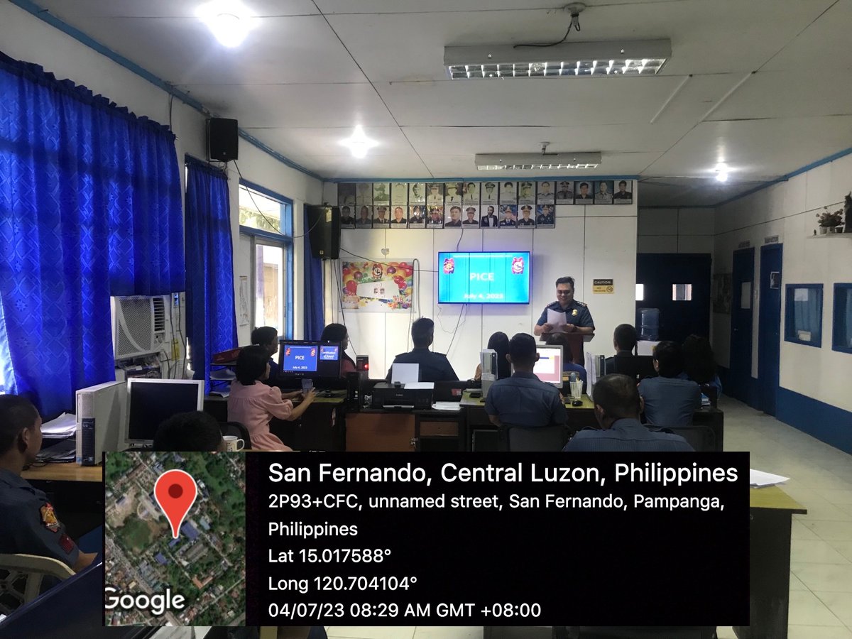 rceo3's tweet photo. “God shows His love for us in that while we are still sinners, Christ died for us.” Romans 5:8
On July 4, 2023, PCOL ROBERT H CAMPO, Chief, RCEU 3 conducted Weekly Police Information and Continuing Education (PICE) to all available personnel of this Unit.
#SerbisyongNagkakaisa https://t.co/Qt5GwbfVlo