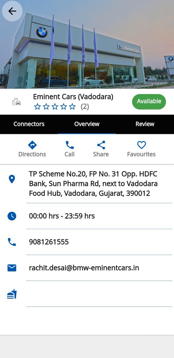HitenderV's tweet photo. Brings your #EVs and charge them at this wonderful location in #Vadodara which has #ABB #DCFastCharger hosted on #RechargeEV network.
Location : Eminent Cars, Vadodara, Gujarat
Map Coordinates : https://t.co/Ak8RsOMOW8
Download Recharge EV app and start charging !
#reliable #sustainable #EVCharging #ElectricVehicles #EVCars #Gujarat #ClimateActionNow #ClimateCrisis #missiontozero #ZeroEmissions