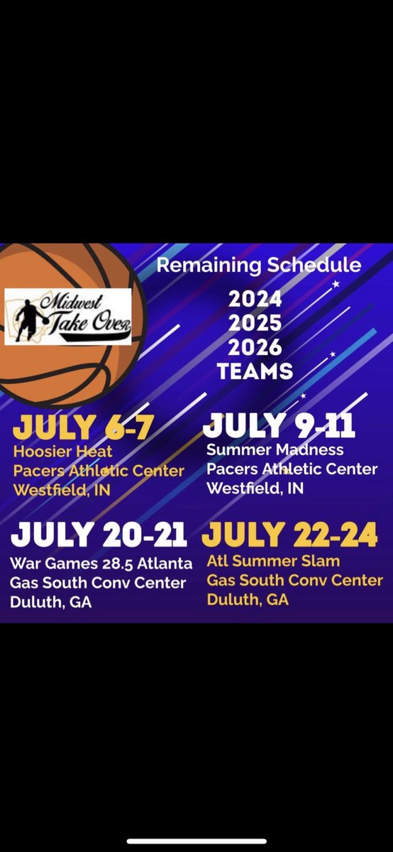 Come check my team out this July! So excited!!