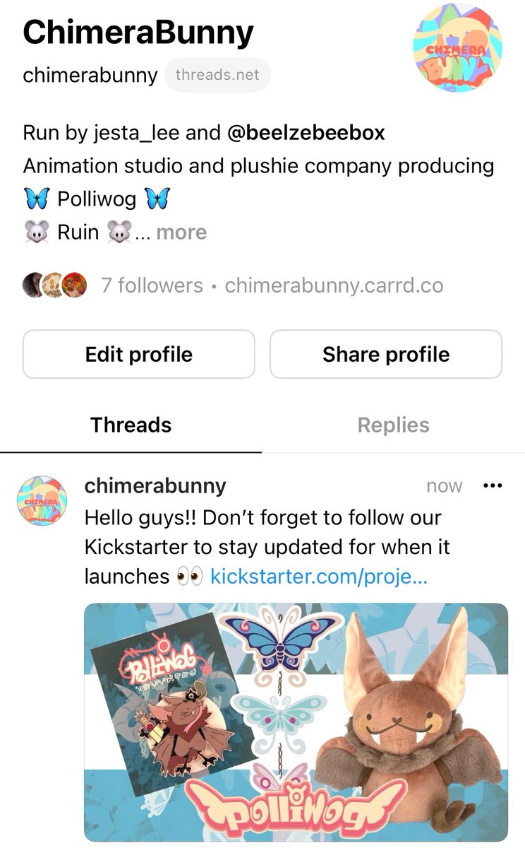 Go follow our studio’s thread account!! We will still post here of course but just an extra way to keep up with us :) gonna be more active there