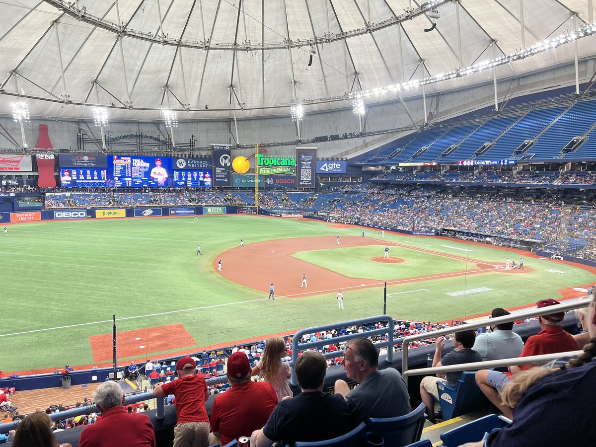 Great night for some <a href="/MLB/">MLB</a> baseball at the <a href="/tropicanafield/">Tropicana Field</a>   <a href="/Phillies/">Philadelphia Phillies</a> <a href="/RaysBaseball/">Tampa Bay Rays</a>
