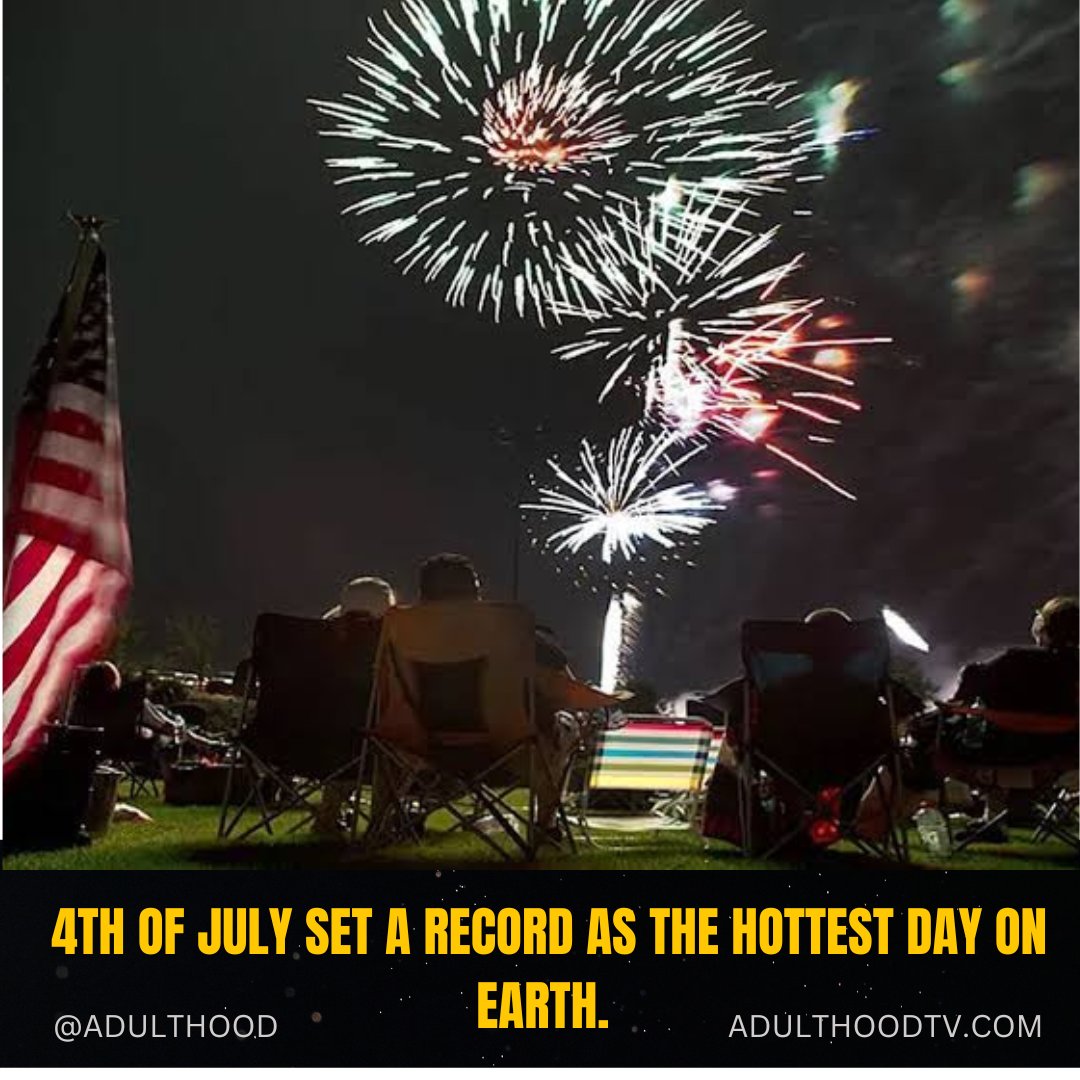 adulthood_tv's tweet photo. 4th of July set a record as the hottest day on earth 😬 https://t.co/zKSXelX219
