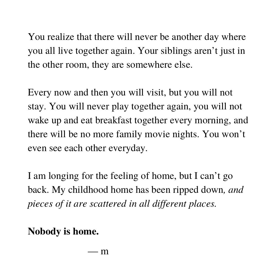 this is the saddest thing i’ve read. nangis baca sebab takkan dapat balik dah life time kecik, nangis baca 😭