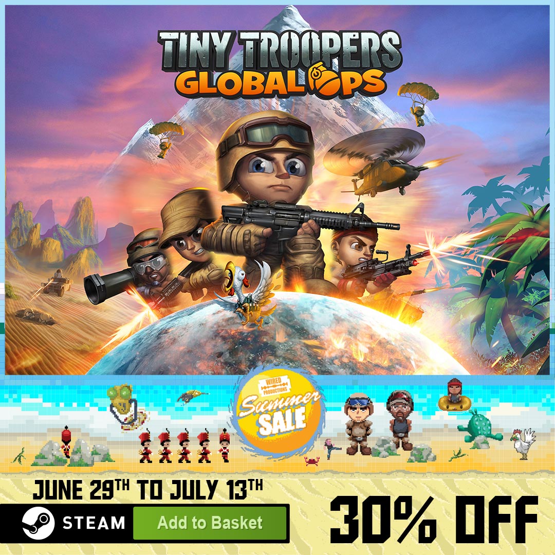 WiredP's tweet photo. Calling all troopers! πͺ
Mission briefing:
ποΈ Conquer 40+ levels
ποΈ Engage in a full solo campaign
ποΈ Dominate in Online MP Crossplay
ποΈ Enjoy a fantastic 30% discount in the Wired Summer Sale!
π Grab your gear here: https://t.co/9gOXPZE9LX
#IndieGame #SteamSale https://t.co/vME2TVOaOx