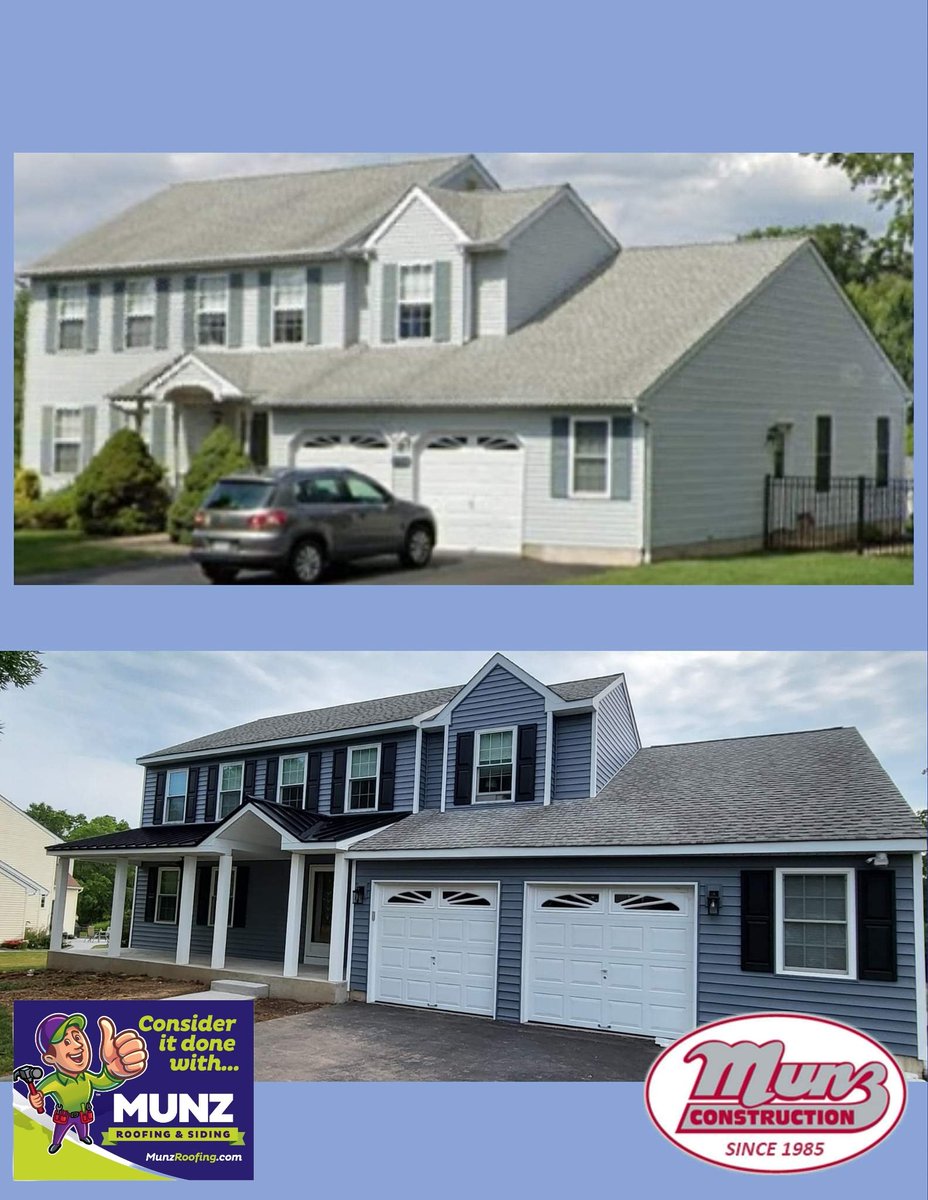 MUNZ_WE_BUILD's tweet photo. BEFORE & AFTER ROOF-SIDING-PORCH
#munzconstruction
#munzdesignbuilds
#munzroofingandsiding https://t.co/1d8rRY9Y3b