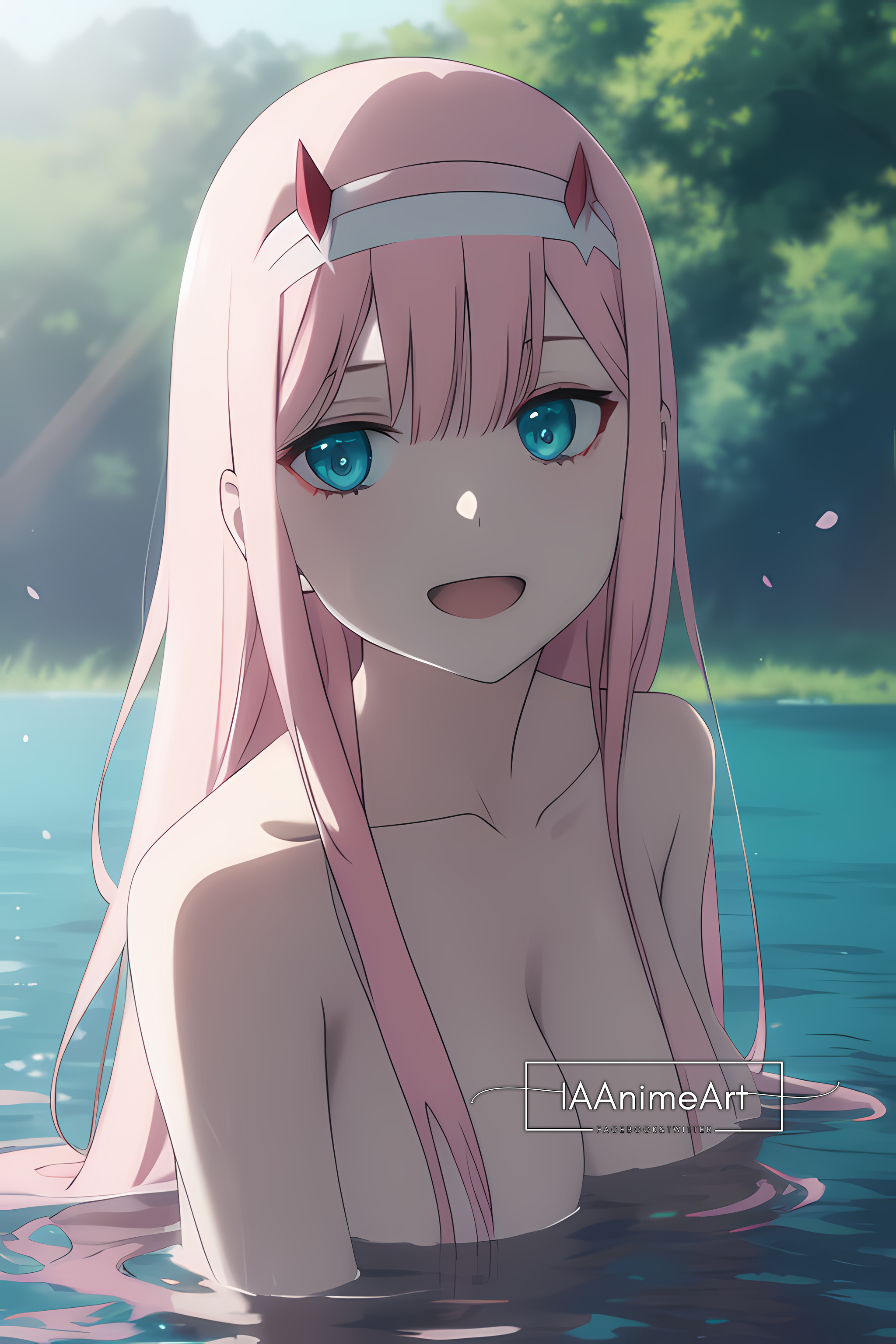 IA Anime Art on X: ✨♥️Zero Two  Darling in the FranXX♥️✨   / X