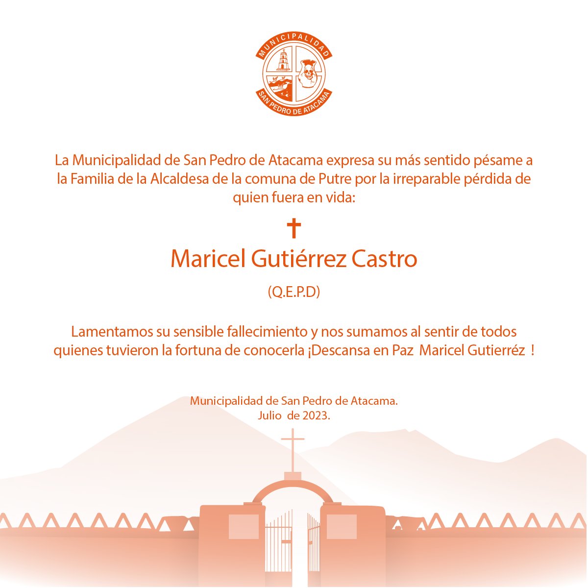 Municipalidad de San Pedro de Atacama tweet media