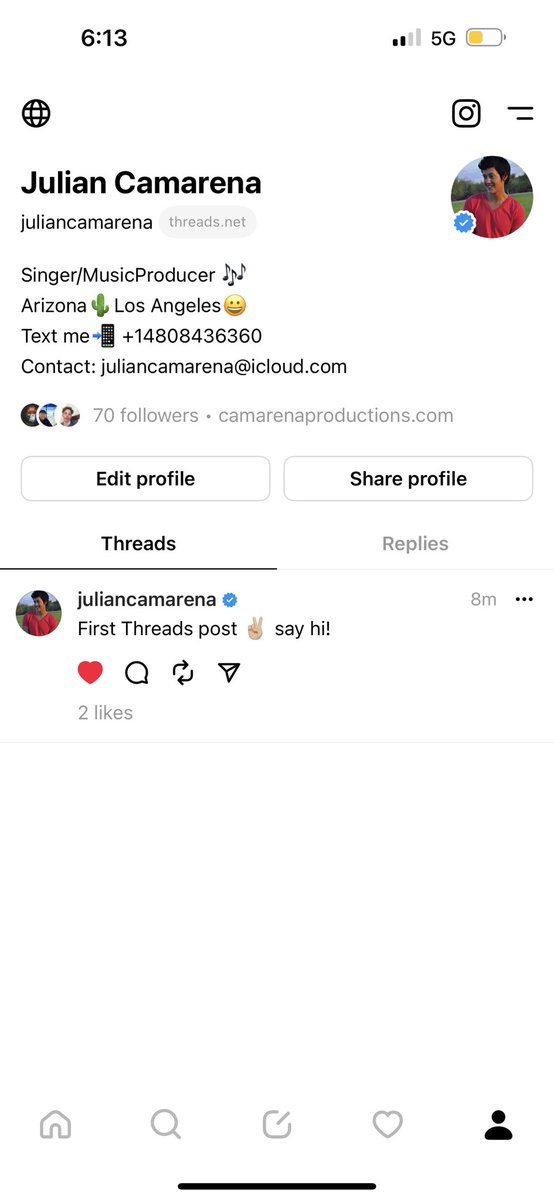 Follow me on Threads 😁