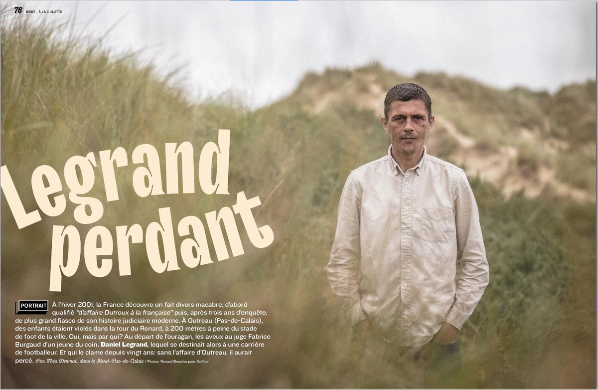 TheoDenmat's tweet photo. En 2001, la France découvre l'affaire d'Outreau et le jeune Daniel Legrand, un gamin de 19 ans brisé par la vie et le juge Burgaud. Avant de finir en prison, il rêvait de devenir footballeur. A croisé Ribéry sur les terrains. Mais en avait-il seulement le niveau ?

✏️ @sofoot https://t.co/Ay7f6ugYIf