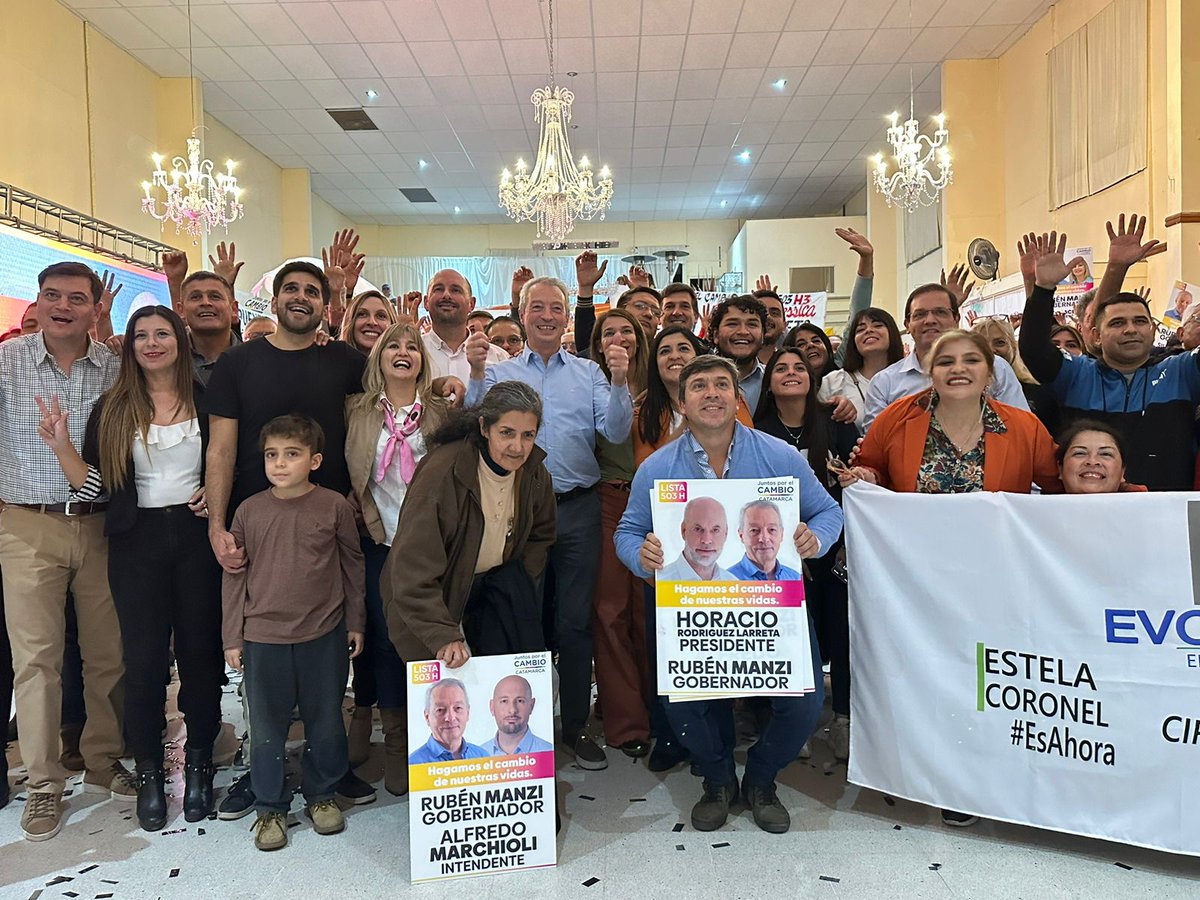 ¡Tenemos preparado un enorme equipo para transformar Catamarca, y es de la mano de <a href="/ManziRubenOk/">Rubén Horacio Manzi</a>!
El cambio de nuestras vidas se siente en cada provincia. ¡Vamos juntos!