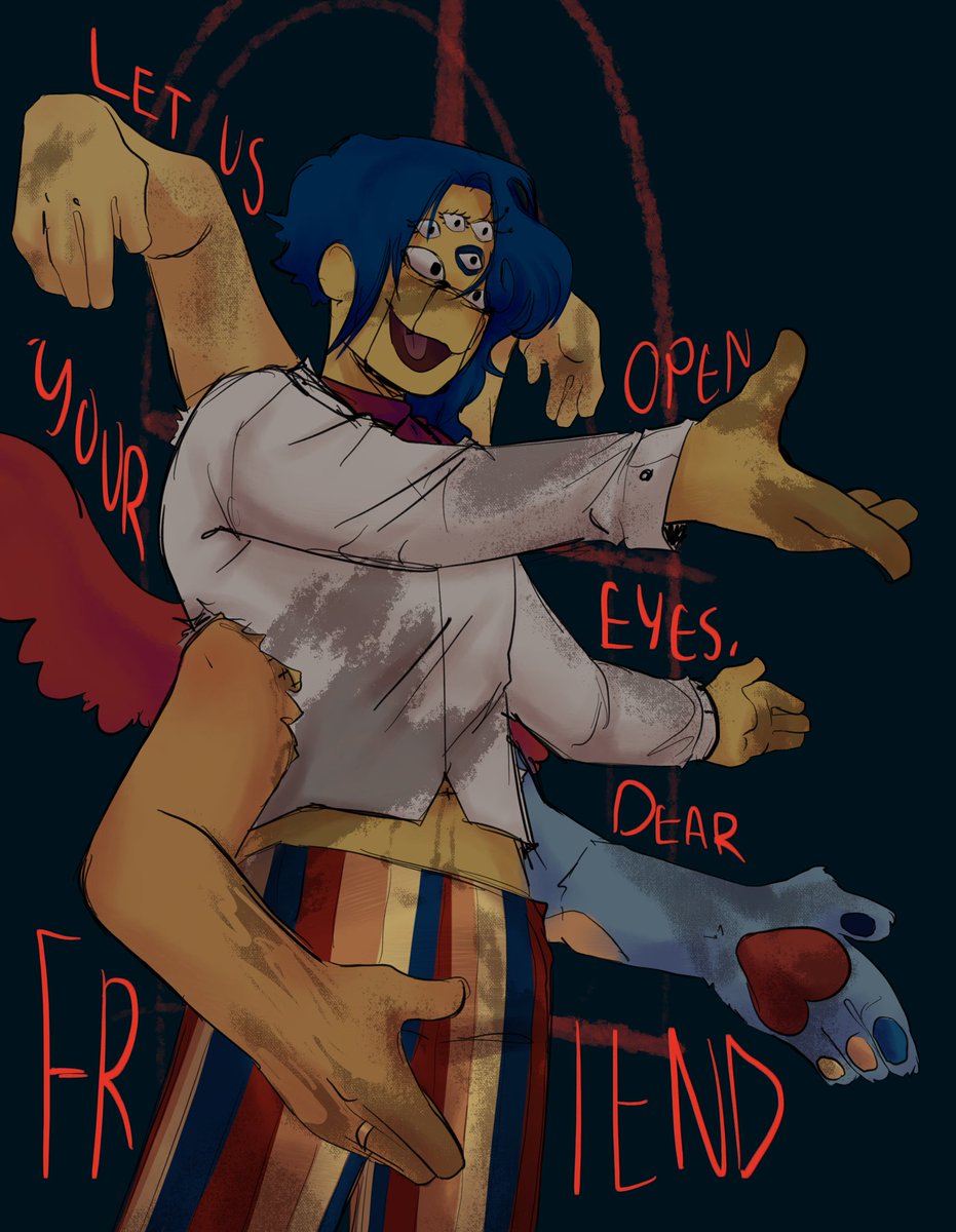cl0udam0rsea's tweet photo. Ive been so inactive BUT!!
Here’s some of my merge Wally art!

!!TW!!
Body horror! Blood! Multiple limbs!
•
•
•
•
•
•
#welcomehome #welcomehomeau #wallydarling #juliejoyful https://t.co/0WZ2seLL1o