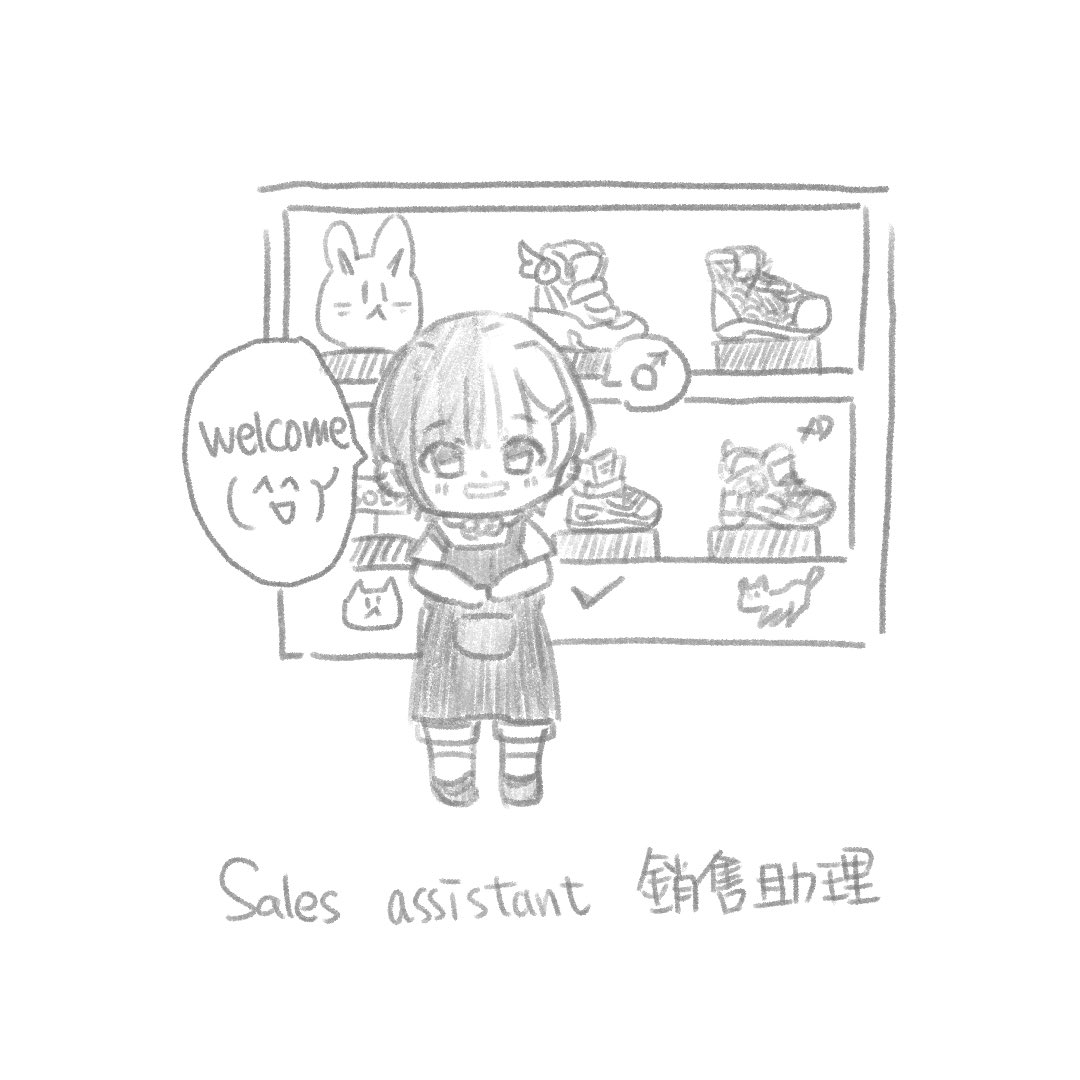 mintokure0321's tweet photo. 職業～第一彈～
為了學英文而畫的🙈
有你們的職業嗎？
(不用上色真的畫得超級快的…）

Occupation~Ep1~
I am drawing it for English learning purpose
Is your occupation included?

#job #職業 #日常 #可愛 #原創 #學英文 #畫畫 #drawing #cute #落書き https://t.co/B6l4p4FmSQ
