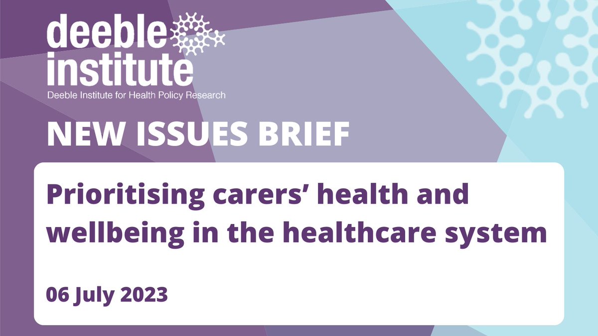 Released today, the Issues Brief ‘Prioritising carers’ health and wellbeing in the healthcare system’ by Dr @NatalieL_Winter examines pressures carers are under, and how our health system can best safeguard their health and wellbeing: ahha.asn.au/publication/he… @IHT_Deakin @Deakin