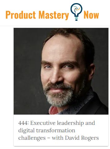 It was great to chat with Chad McAllister, host of the Product Mastery Now podcast about what people get wrong about digital transformation.  LISTEN: bit.ly/3JIlNsV  (Check out my discussion of Walmart's digital transformation, starting at 19:45)