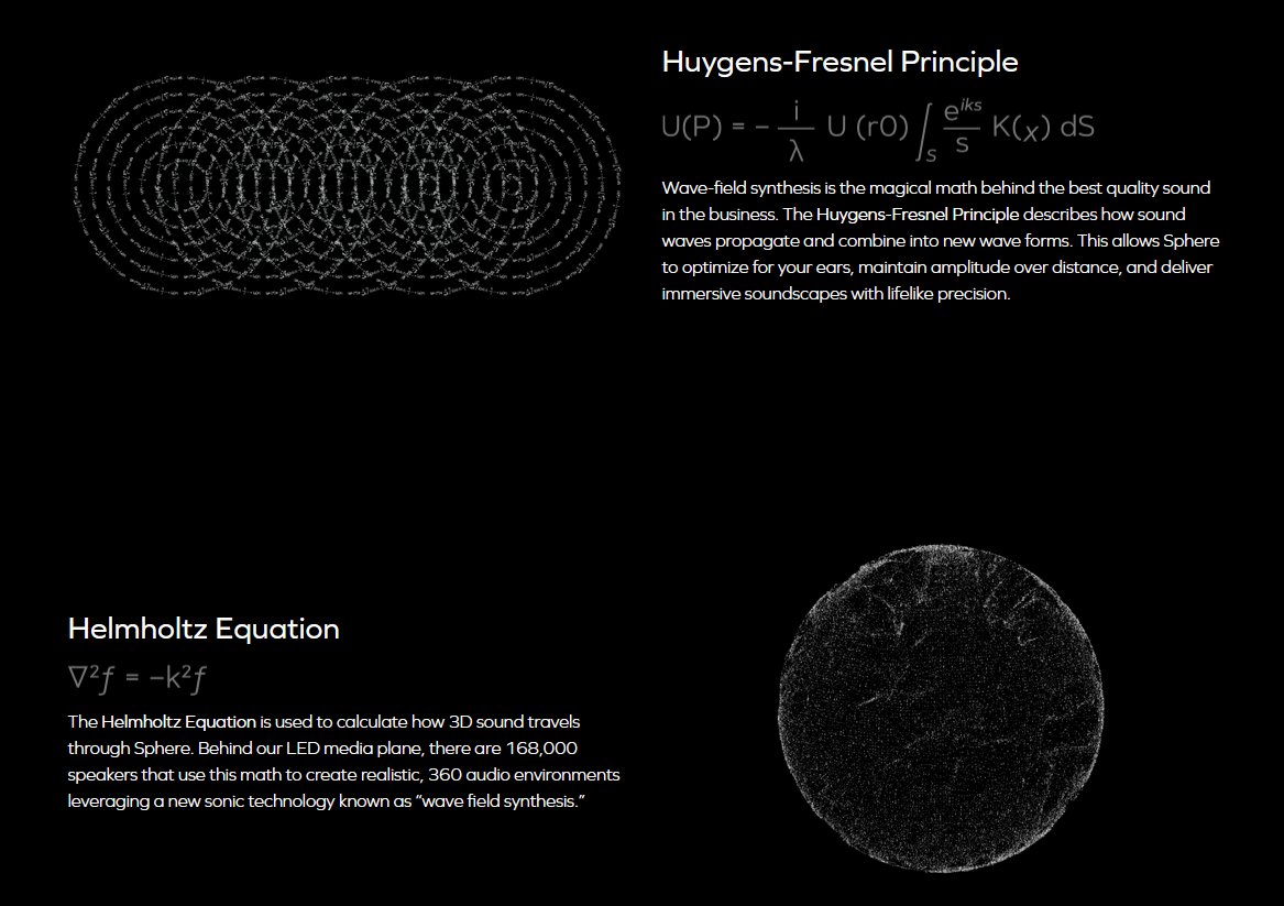 Love that @SphereVegas is promoting the math behind the engineering of the Sphere! Very cool project, will have to go visit in person :) Congrats to everyone involved! thespherevegas.com/science