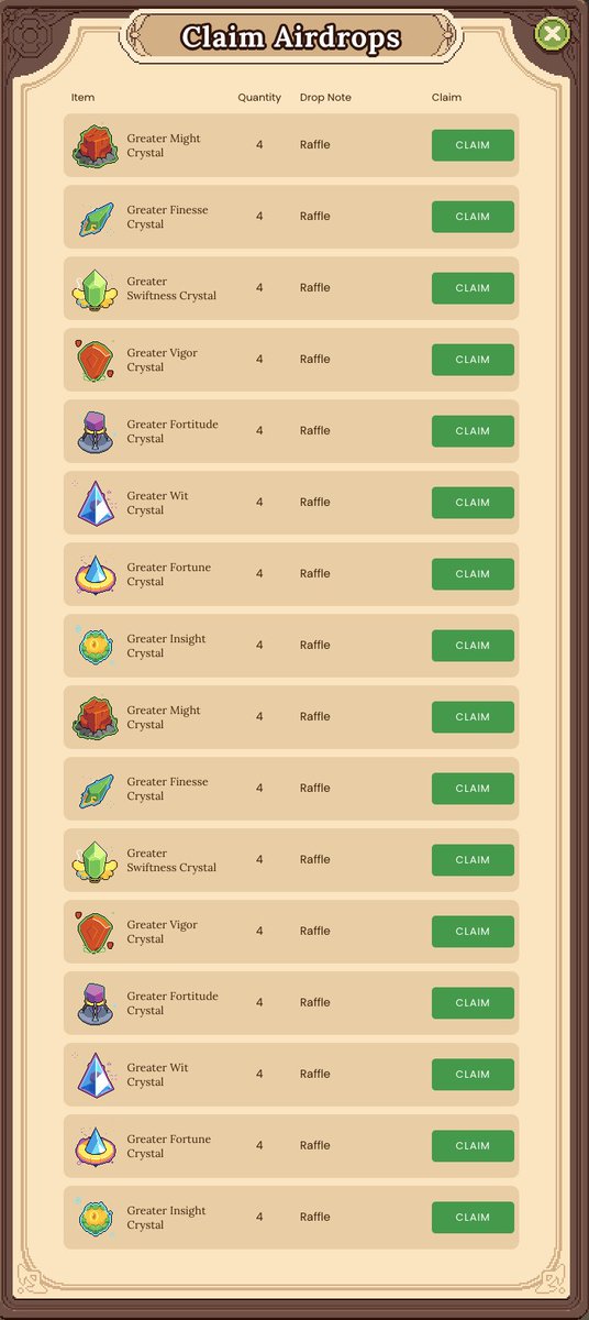 Waking up to this is an awesome feeling... Winning so many greater crystals... Thank you DFK I'll very much enjoy this day! 🤌 

$JEWEL
<a href="/DeFiKingdoms/">DeFi Kingdoms 🔺🌿</a>