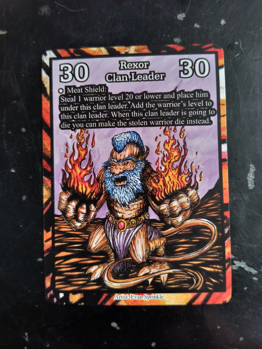 ClansThe4's tweet photo. Rexor!!! This clan leader is amazing! One of my favorites. He steals an warrior, pumps himself up, then uses the poor guy as a meat shield. https://t.co/MoC5lyEEKT https://t.co/SMPdmmC3SS