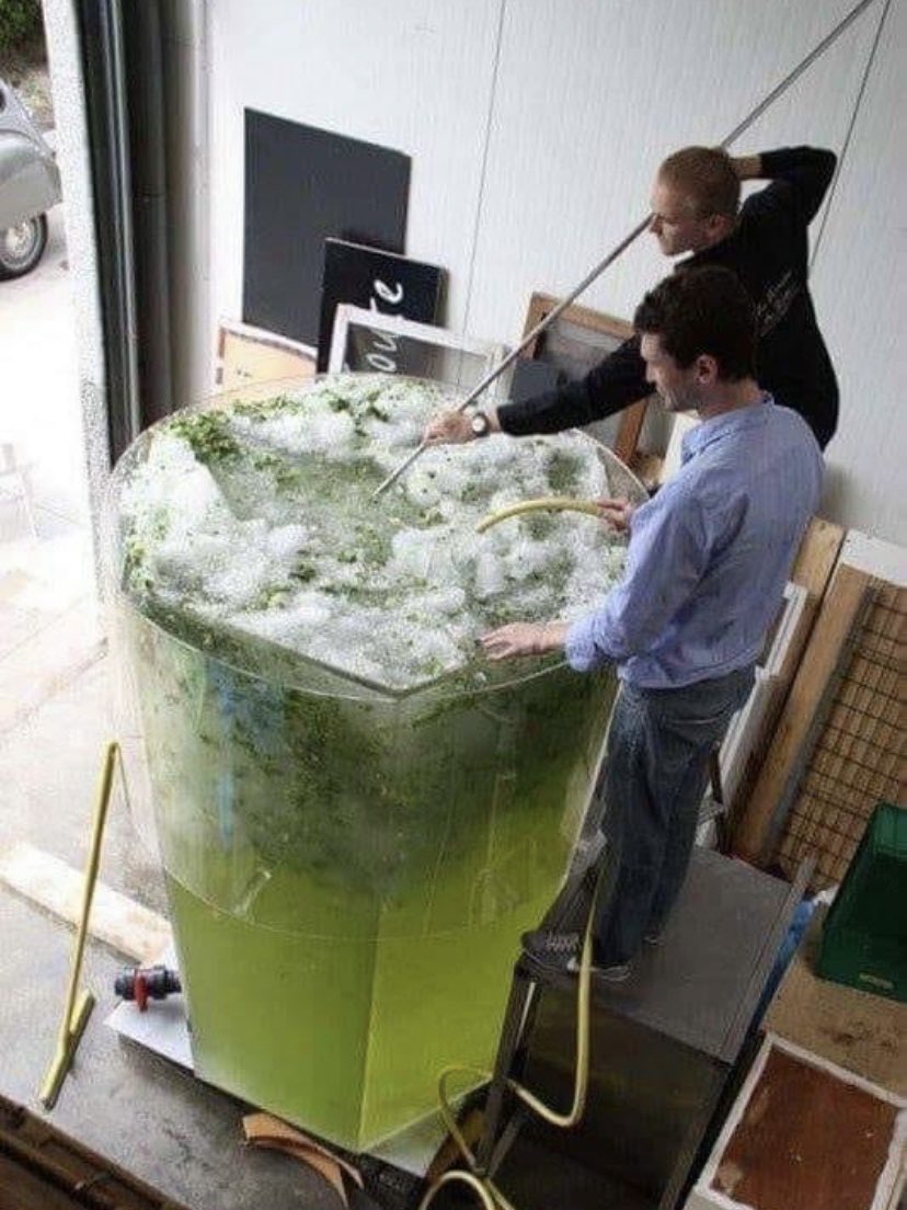 esta es la cantidad de limonada con hierbabuena que ocupo todos los días para ser feliz