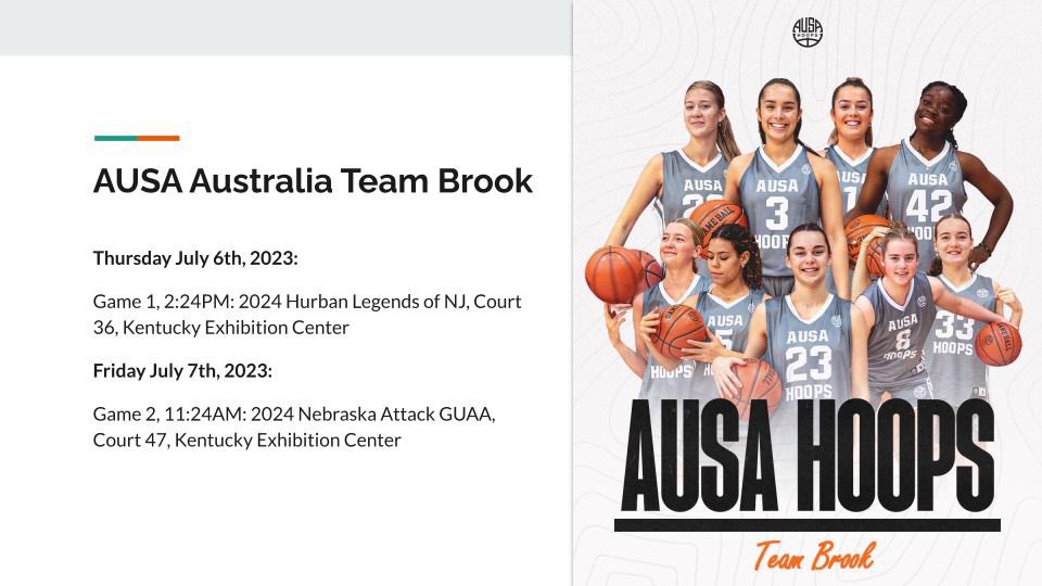 Milly Sharp (@milly_sharp16) on Twitter photo So excited to play at <a href="/TFNsRun4Roses/">TFN's Run 4 Roses</a> with such a great group!
Schedule for AUSA Team Brook for this Thursday and Friday below 👇 So excited to play at <a href="/TFNsRun4Roses/">TFN's Run 4 Roses</a> with such a great group!
Schedule for AUSA Team Brook for this Thursday and Friday below 👇
